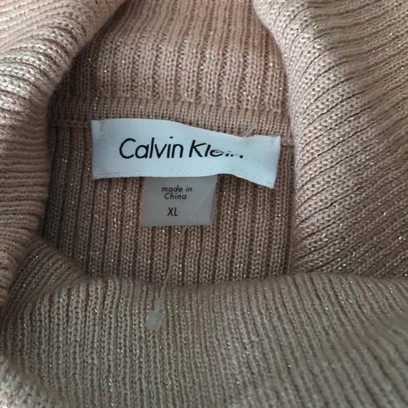 CALVING KLEIN Dress shiny coral color - Picture 4 of 9